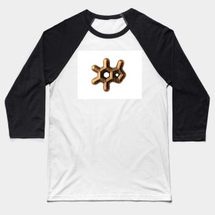 Coffee-Colored Caffeine Molecule Baseball T-Shirt